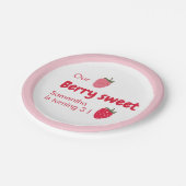 ベリー甘い誕生日とイチゴ ペーパープレート (アングル)