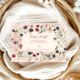 ベリー甘い赤ちゃんシャワーおむつラッフル エンクロージャーカード