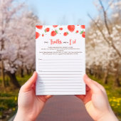 ベリー甘い赤ちゃんシャワーゲームカードシャワーゲーム 招待状