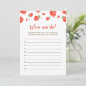 ベリー甘い赤ちゃんシャワーゲーム,どこで彼女のゲーム 招待状 (スタンド正面)