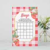 ベリー甘い赤ちゃんシャワービンゴカード紙シート (スタンド正面)