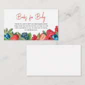 ベリー甘い赤ちゃんシャワーベビー エンクロージャーカード (正面/裏面)