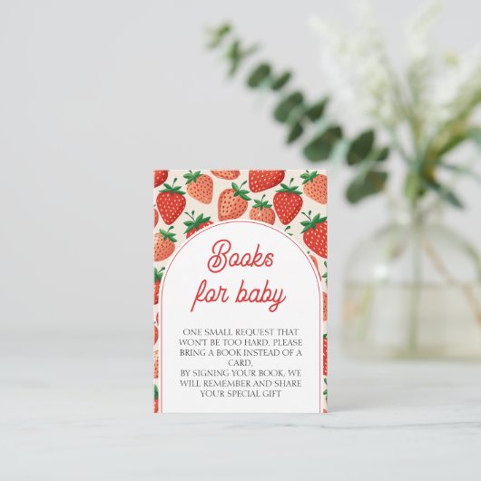 ベリー甘い赤ちゃんシャワーベビー エンクロージャーカード (スタンド正面)