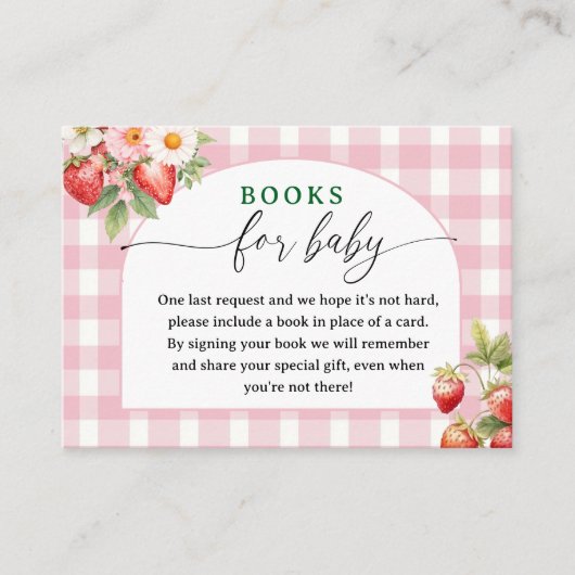 ベリー甘い赤ちゃんシャワーベビー エンクロージャーカード (正面)