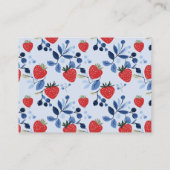 ベリー甘い赤ちゃんシャワーベビー エンクロージャーカード (裏面)