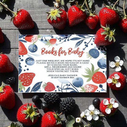 ベリー甘い赤ちゃんシャワーベビー エンクロージャーカード