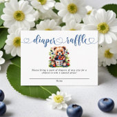 ベリー甘い赤ちゃんシャワーワイルドベリーおむつラッフル エンクロージャーカード