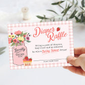 ベリー甘い農家市場シャワーおむつラッフル エンクロージャーカード