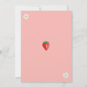 ベリー甘い1stバースデーストロベリーターニング 招待状 (裏面)