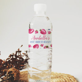 ベリー甘徳瓶ラベルイチゴ誕生日 ペットボトルラベル