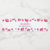 ベリー甘徳瓶ラベルイチゴ誕生日 ペットボトルラベル (シングルラベル)