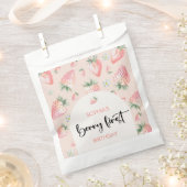 ベリー第1のイチゴ子供の誕生日 フェイバーバッグ (クリップ留めされた状態)