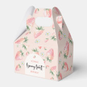 ベリー第1のイチゴ子供の誕生日 フェイバーボックス (裏面サイド)