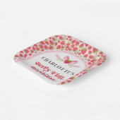 ベリー第1誕生日イチゴ1st誕生日7" ペーパープレート (傾斜あり)