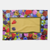 ベリー縁どキッチンタオル キッチンタオル (横)