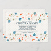 ベリー縁ど招待状 招待状 (正面/裏面)