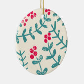 ベリー葉と セラミックオーナメント (右)