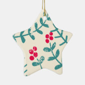 ベリー葉と セラミックオーナメント (右)