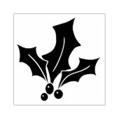 ベリー葉付きホリー ラバースタンプ (インプリント)