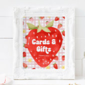 ベリー誕生日カードとギフトサイン