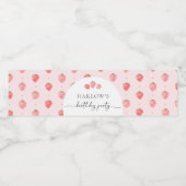 ベリー誕生日パーティーウォーターボトルラベル ペットボトルラベル (シングルラベル)