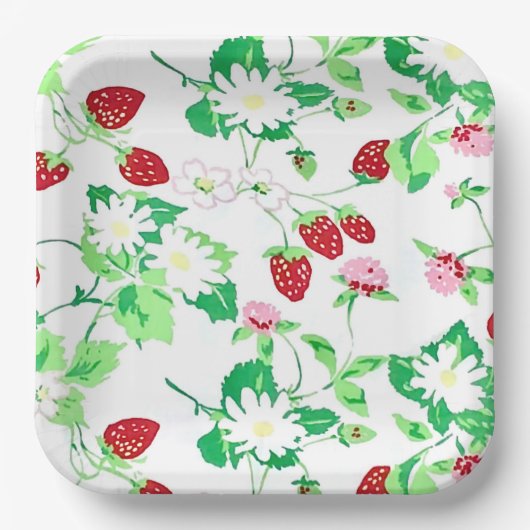 ベリー誕生日プレート ペーパープレート (正面)