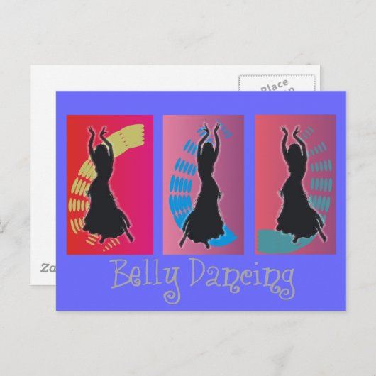 ベリー踊りアートギフト ポストカード (正面/裏面)