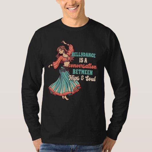 ベリー踊りベリーダンスお尻間 Tシャツ (正面)