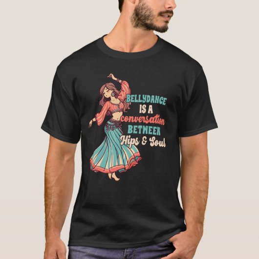 ベリー踊りベリーダンスお尻間 Tシャツ (正面)