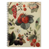 ベリー類の果実のノート ノートブック (正面)