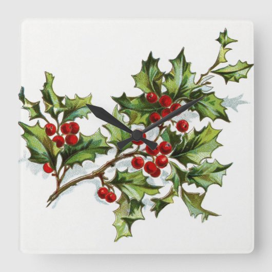 ベリー001 スクエア壁時計 (正面)