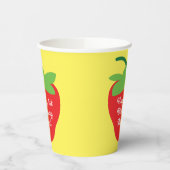 ベリー1歳の誕生日かわいいイチゴの子ども 紙コップ (左)