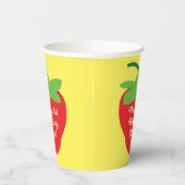 ベリー1歳の誕生日かわいいイチゴの子ども 紙コップ (右)