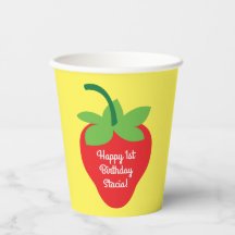 ベリー1歳の誕生日かわいいイチゴの子ども