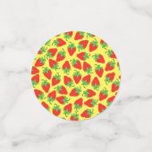 ベリー1歳の誕生日かわいいイチゴカラフルモダン コンフェッティ (スモール正面)