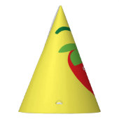 ベリー1歳の誕生日かわいいイチゴカラフルモダン パーティーハット (左)