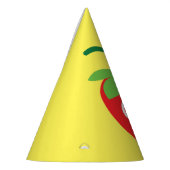 ベリー1歳の誕生日かわいいイチゴカラフルモダン パーティーハット (左)