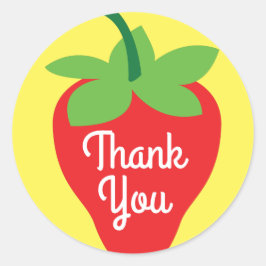 ベリー1歳の誕生日かわいいイチゴカラフルモダン ラウンドシール