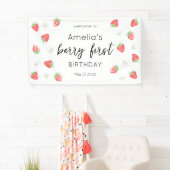 ベリー1歳の誕生日 |いちごファーストバナー 横断幕 (インサイチュ)