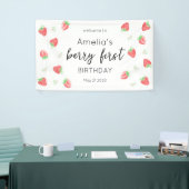 ベリー1歳の誕生日 |いちごファーストバナー 横断幕 (トレードショー)