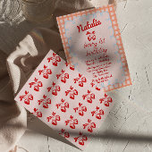 ベリー1stハンドス書ロゴ描誕生日 招待状