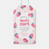 ベリー1stバースデーストロベリーファースト誕生日パーティー ギフトタグ (正面)