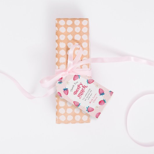 ベリー1stバースデーストロベリーファースト誕生日パーティー ギフトタグ