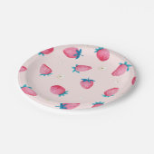 ベリー1stバースデーストロベリーファースト誕生日パーティー ペーパープレート (アングル)