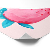 ベリー1stバースデーストロベリーファースト誕生日パーティー ポスター (角)