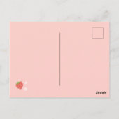 ベリー1stバースデーストロベリーファースト誕生日パーティー ポストカード (裏面)