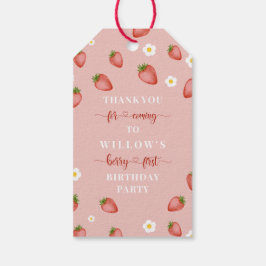 ベリー1st誕生日イチゴをテーマにしたギフトラベル ギフトタグ
