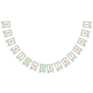 ベリー1st誕生日バナー バンティングフラッグ