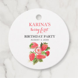 ベリー1st誕生日パーティーストロベリーフルーツ夏 フェイバータグ