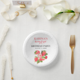 ベリー1st誕生日パーティーストロベリーフルーツ夏 ペーパーボウル